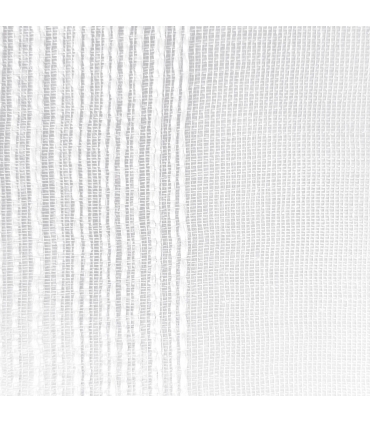 Voilages blancs à fines rayures, 2X 60x160cm avec passe-tringle - prêts à accrocher, Atout Ciel