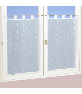 Ensemble de voilages blancs unis à pattes, 2X 60x160cm - faciles à installer, Atout Ciel Ensemble de voilages blancs unis à pattes, 2X 60x160cm - faciles à installer, Atout Ciel