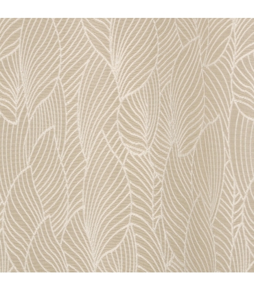 Rideau jacquard fantaisie beige, isolation thermique 135x240cm - prêt à poser, Atout Ciel