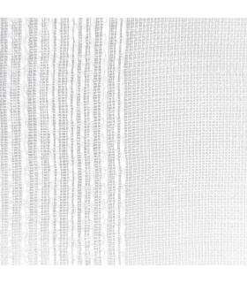 Rideau voilage blanc à fines rayures à œillets, 240x240cm - prêt à poser, Atout Ciel Rideau voilage blanc à fines rayures à œillets, 240x240cm - prêt à poser, Atout Ciel