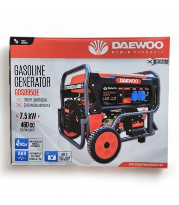 Groupe électrogène à essence 7500W, 230V démarrage électrique - DAEWOO GDS8950E