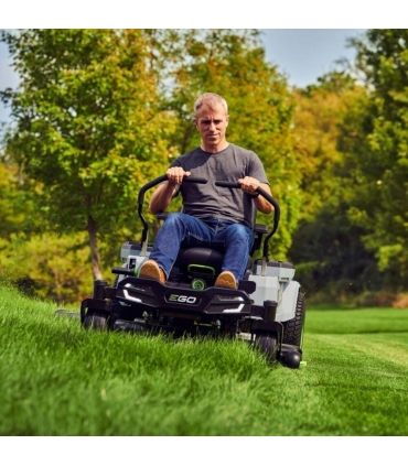 Tracteur Tondeuse électrique Rotation zéro, largeur de tonte 107 cm, 4 batteries 56V 10Ah - EGO ZT4201E
