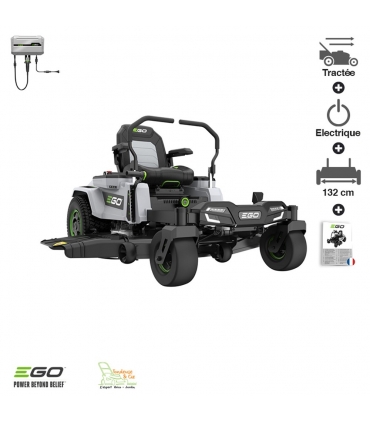 Tondeuse à gazon autoportée à batterie largeur de coupe 132 cm Zero Turn ZT5201E-L EgoPower