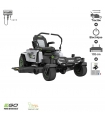 Tondeuse à gazon autoportée à batterie largeur de coupe 132 cm Zero Turn ZT5201E-L EgoPower