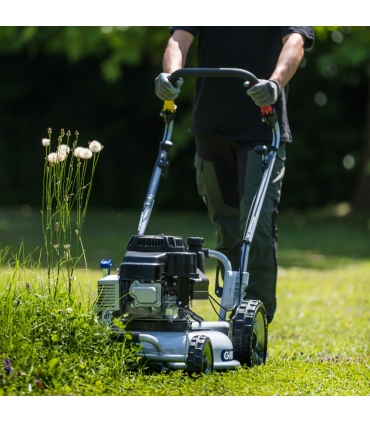 Tondeuse à gazon autotractée 53 cm - 3 000 m², Mulching  moteur Kawasaki 179 cm3, Démarrage électrique, 2 Vitesses AV -