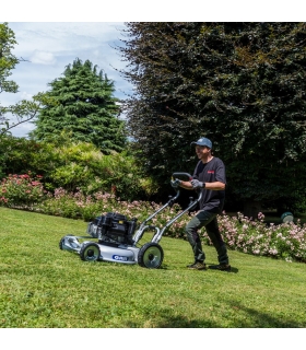 Tondeuse à gazon autotractée 53 cm - 3 000 m², Mulching  moteur Kawasaki 179 cm3, Démarrage électrique, 2 Vitesses AV - Tondeuse à gazon autotractée 53 cm - 3 000 m², Mulching  moteur Kawasaki 179 cm3, Démarrage électrique, 2 Vitesses AV -