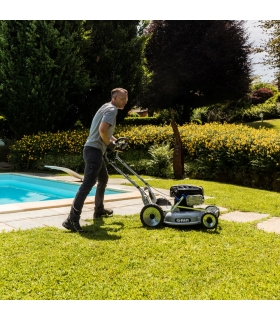 Tondeuse thermique professionnelle 53cm - mulching haute performance, moteur Briggs  Stratton 190cm3 - 2 vitesses avant - GRIN Tondeuse thermique professionnelle 53cm - mulching haute performance, moteur Briggs  Stratton 190cm3 - 2 vitesses avant - GRIN