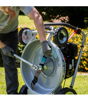 Tondeuse thermique professionnelle 53cm - mulching haute performance, moteur Briggs  Stratton 190cm3 - 2 vitesses avant - GRIN