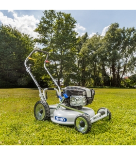 Tondeuse thermique professionnelle 53cm - mulching haute performance, moteur Briggs  Stratton 190cm3 - 2 vitesses avant - GRIN Tondeuse thermique professionnelle 53cm - mulching haute performance, moteur Briggs  Stratton 190cm3 - 2 vitesses avant - GRIN