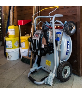 Tondeuse thermique tractée, moteur 163cm3 Briggs  Stratton, Mulching avancé, 1200m2 - GRIN HM46A Tondeuse thermique tractée, moteur 163cm3 Briggs  Stratton, Mulching avancé, 1200m2 - GRIN HM46A