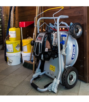 Tondeuse thermique tractée, moteur 163cm3 Briggs  Stratton, Mulching avancé, 1200m2 - GRIN HM46A