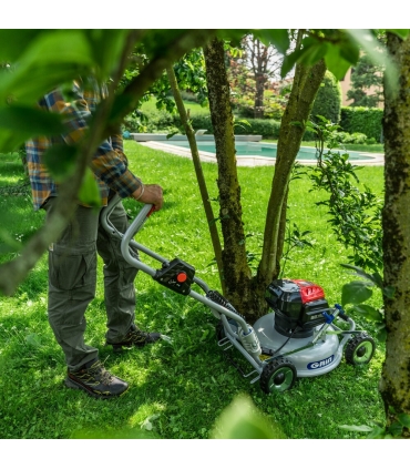 Tondeuse à gazon sans fil 82V professionnelle, 1000m² d'autonomie, mulching - GRIN BM46-82V