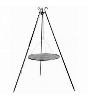 Barbecue Grille de Cuisson suspendu sur Trépied 180 cm – en acier 80 cm
