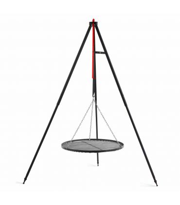 Barbecue Grille de Cuisson suspendu sur Trépied 160 cm – grille en acier 50 cm