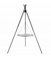 Barbecue grille de Cuisson suspendu TIPI sur Trépied 210 cm  en acier inox 50 cm - Ref. 111442, CookKing