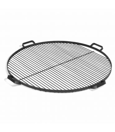 Grille de cuisson en acier 60 cm avec 4 poignées à poser sur brasero