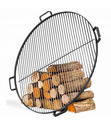 Grille de cuisson en acier 60 cm avec 4 poignées à poser sur brasero