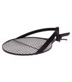 Grille de cuisson en acier naturel pour braséro, 60cm, avec poignée, CookKing, 121205