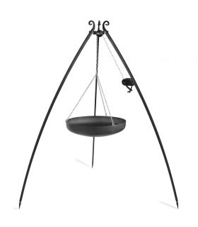 Wok Trépied 200 cm avec manivelle – en acier 60 cm