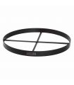 Support rond pour pierre décorative, 120cm, acier brut, CookKing, 111033