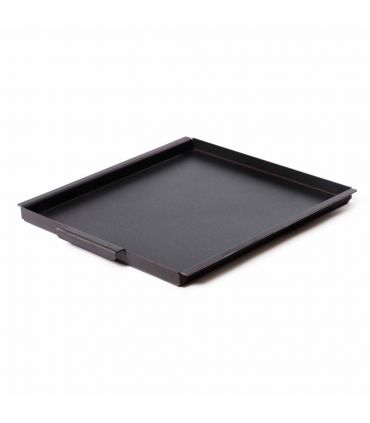 Le plateau en acier naturel pour le poêle "VENTO".