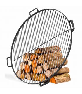 Grille de cuisson en acier 80 cm avec 4 poignées à poser sur brasero Grille de cuisson en acier 80 cm avec 4 poignées à poser sur brasero