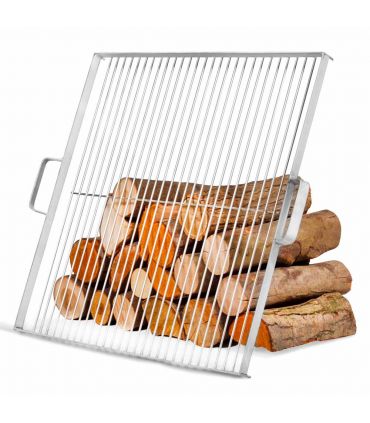 Grille de cuisson en acier inox 58x58 cm pour braséro 80 cm et 70x70cm