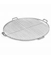 Grille de barbecue pour braséro, acier inox, 60cm de diamètre, poignées inclues, CookKing, 111284