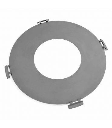 Plaque en acier inox pour braséro 102 cm avec 4 poignées