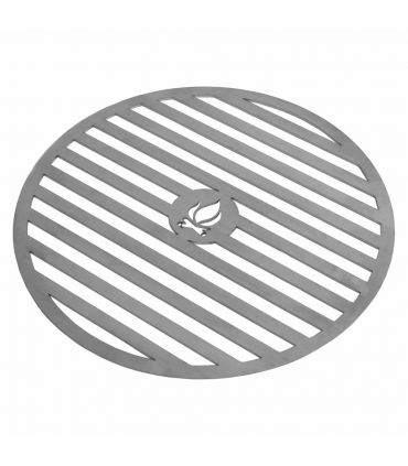 Plaque en acier inox pour braséro 102 cm avec une grille 50 cm