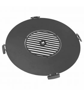 Plaque pour braséro 98 cm avec une grille 46 cm et 4 poignées