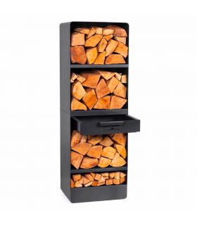 Porte-bûches pour cheminée d'extérieur «VENTO» 150x80x30cm Porte-bûches pour cheminée d'extérieur «VENTO» 150x80x30cm