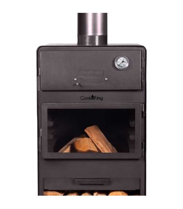 Cheminée d'extérieur «VENTO» avec le four et double vitrage