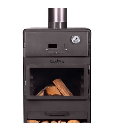 Cheminée d'extérieur «VENTO» avec le four et double vitrage