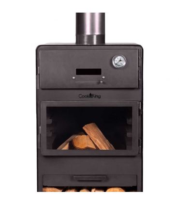 Cheminée d'extérieur «VENTO» avec le four et double vitrage