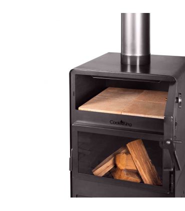 Cheminée d'extérieur «VENTO» avec le four et double vitrage