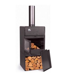 Cheminée d'extérieur «VENTO» avec le four et double vitrage