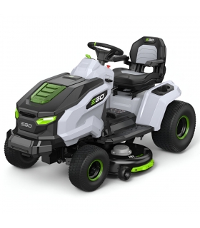 Tondeuse électrique autoportée avec pack batteries 15 Ah et chargeur mural, coupe mulching 107 cm - EGO TR4201E