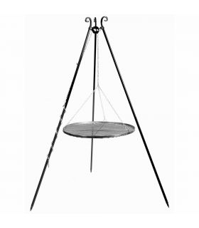Barbecue Grille de Cuisson suspendu sur Trépied 200 cm – en acier 70 cm