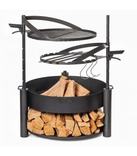 Braséro de jardin avec grille multifonctionnel 60cm «MONTANA X» de la grille 50 cm Braséro de jardin avec grille multifonctionnel 60cm «MONTANA X» de la grille 50 cm