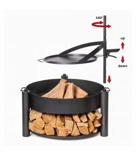 Braséro de jardin avec grille multifonctionnel 60cm «MONTANA X» de la grille 50 cm Braséro de jardin avec grille multifonctionnel 60cm «MONTANA X» de la grille 50 cm