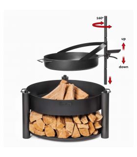 Braséro de jardin avec grille multifonctionnel 80cm «MONTANA X» de la grille 60 cm Braséro de jardin avec grille multifonctionnel 80cm «MONTANA X» de la grille 60 cm