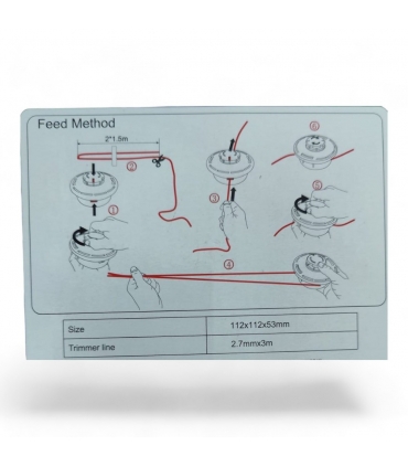 Tête de débroussailleuse recharge intelligente Tap n' Go Dunsch fil 2,7mm 7308001