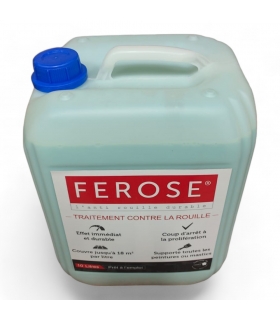 Traitement curatif anti rouille convertisseur de rouille Ferose - bidon 10 litres Traitement curatif anti rouille convertisseur de rouille Ferose - bidon 10 litres