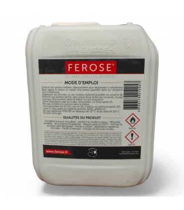Traitement curatif anti rouille convertisseur de rouille Ferose - bidon 5 litres