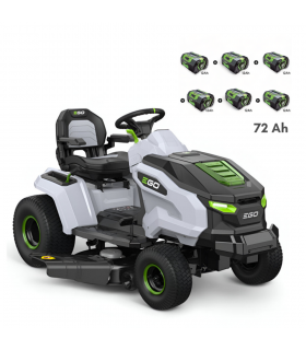 Tondeuse tracteur à batterie coupe 107 cm, 6 batteries 12Ah et chargeur 1600W - EGO TR4201E Tondeuse tracteur à batterie coupe 107 cm, 6 batteries 12Ah et chargeur 1600W - EGO TR4201E