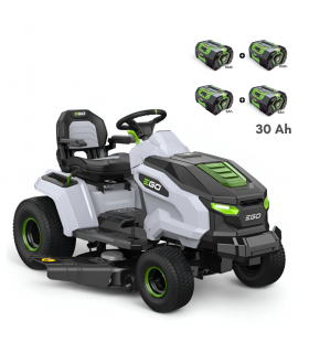 PACK 30Ah Tracteur de tonte électrique, largeur de coupe 107 cm, batteries et chargeur 1600W inclus - EGO TR4201E
