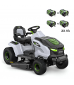 PACK 30Ah Tracteur de tonte électrique, largeur de coupe 107 cm, batteries et chargeur 1600W inclus - EGO TR4201E