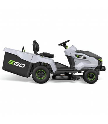PACK Tondeuse autoportée sur batteries EGO, Lames 98cm, Bac arrière 300l et mulching, 5 batteries 10Ah et chargeur rapide -