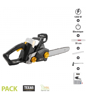 Tronçonneuse sans fil à batterie 1200W  guide 35 cm Texas CSX4000 sans chargeur ni batterie Tronçonneuse sans fil à batterie 1200W  guide 35 cm Texas CSX4000 sans chargeur ni batterie